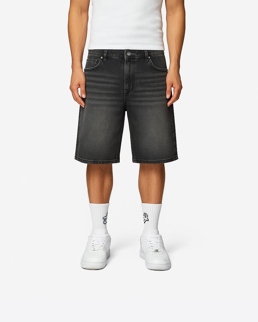 SOULTIES STUDIO® Denim Jorts "Phantom Black"