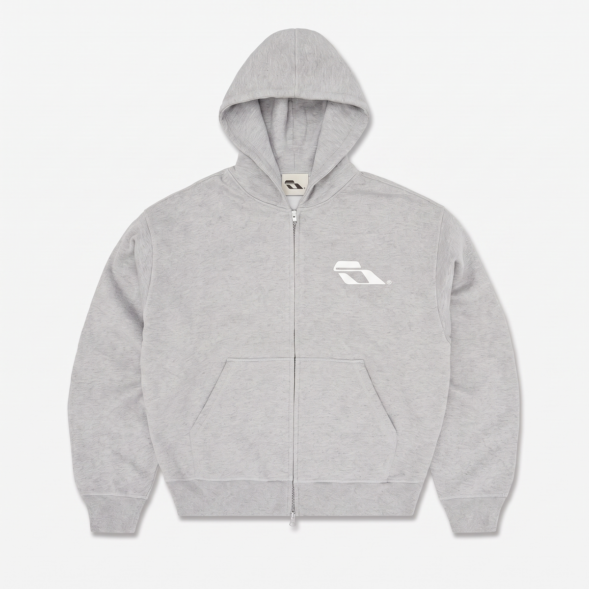 SOULTIES STUDIO® Zip Hoodie — Heather Grey