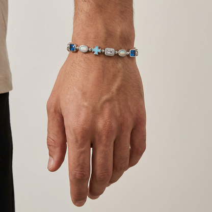 CROSS & OPAL BRACELET