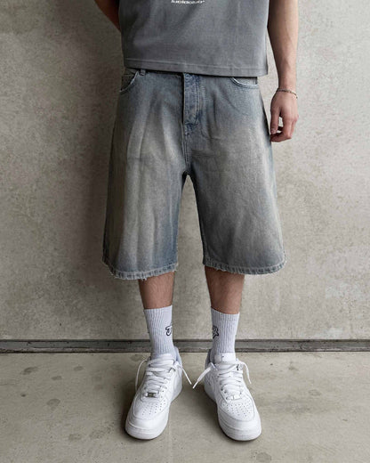 SOULTIES STUDIO® Denim Jorts "Sahara Sky"