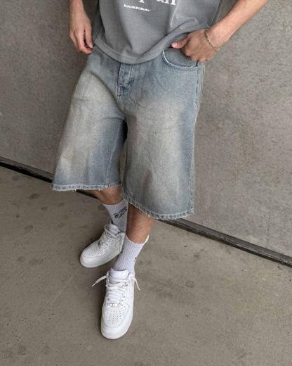 SOULTIES STUDIO® Denim Jorts "Sahara Sky"