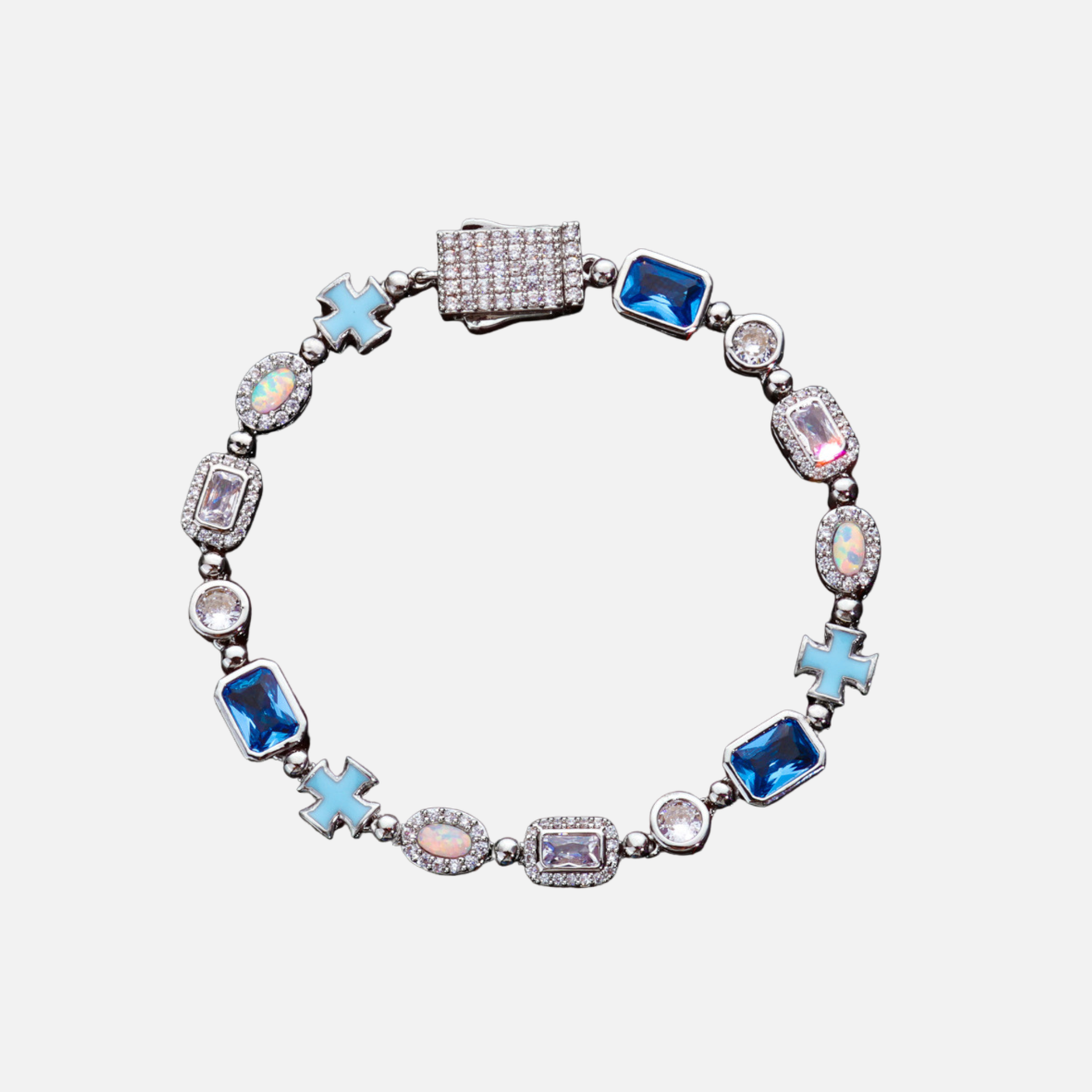 CROSS & OPAL BRACELET