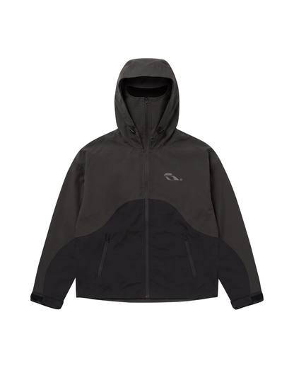 SOULTIES STUDIO® Balaclava Rain Jacket — Black / Grey