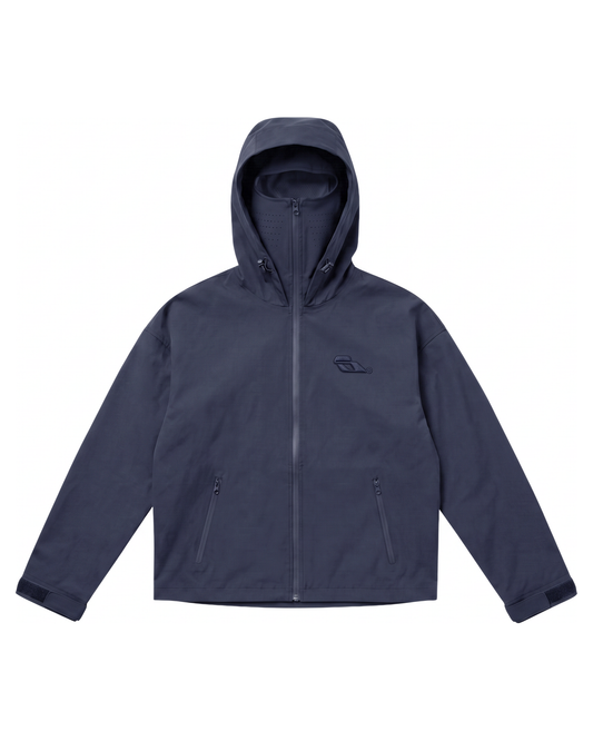 SOULTIES STUDIO® Balaclava Rain Jacket — Black Sapphire