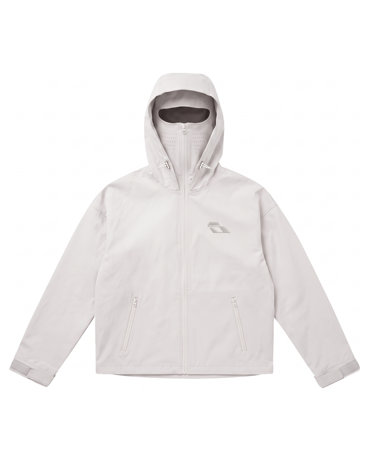 SOULTIES STUDIO® Balaclava Rain Jacket — Light Grey (Pre-Order)