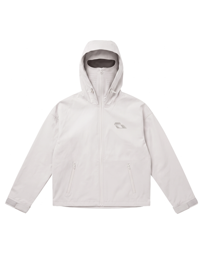 SOULTIES STUDIO® Balaclava Rain Jacket — Light Grey (Pre-Order)