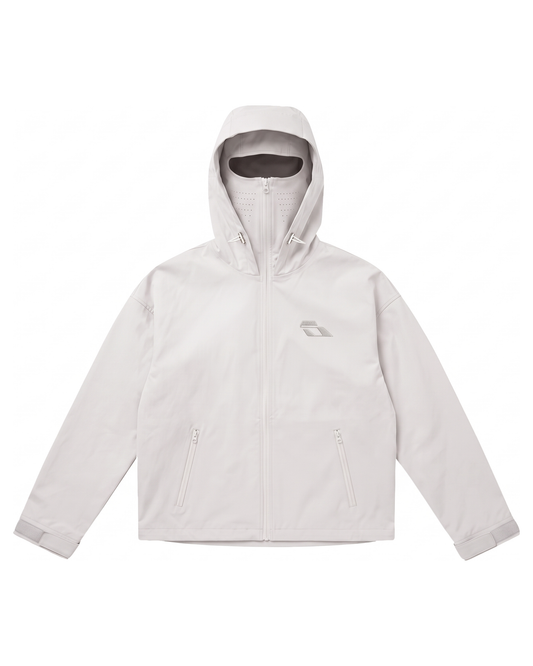 SOULTIES STUDIO® Balaclava Rain Jacket — Light Grey (Pre-Order)