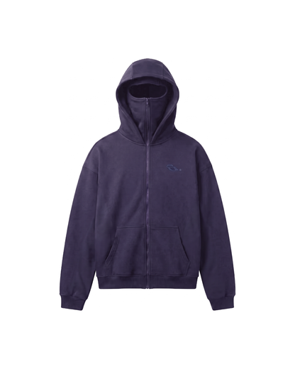 SOULTIES STUDIO® Balaclava Zip Hoodie — Dark Blue