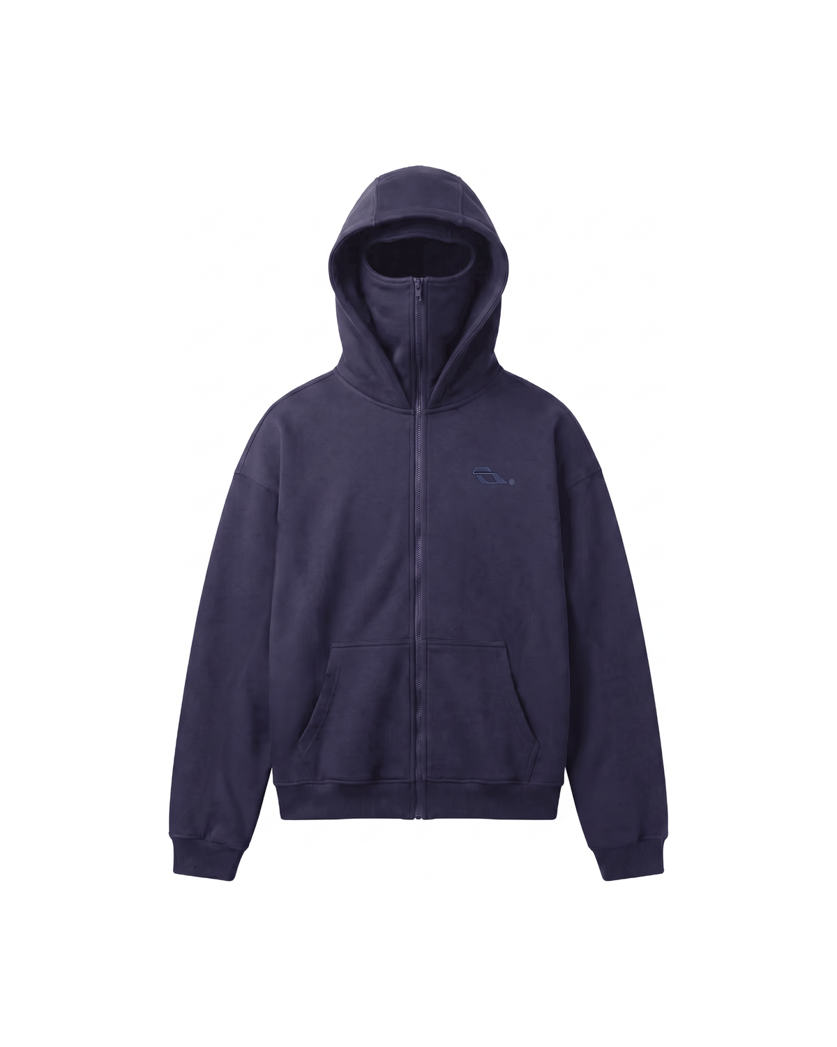 SOULTIES STUDIO® Balaclava Zip Hoodie — Navy