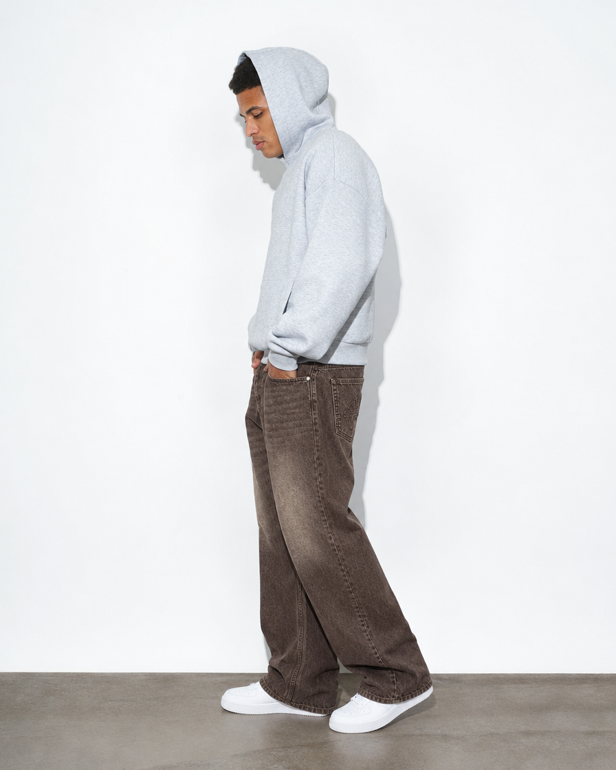 SOULTIES STUDIO® Denim Baggy Essentials – Dubai Chocolate, side