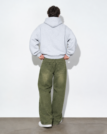 SOULTIES STUDIO® Denim Baggy Essentials – Macha, back