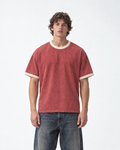 SOULTIES STUDIO® Tee Faded Brick – on model, front