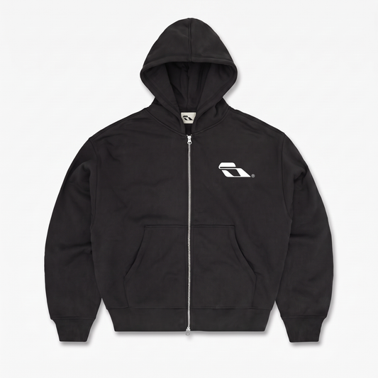 SOULTIES STUDIO® Zip Hoodie — Black