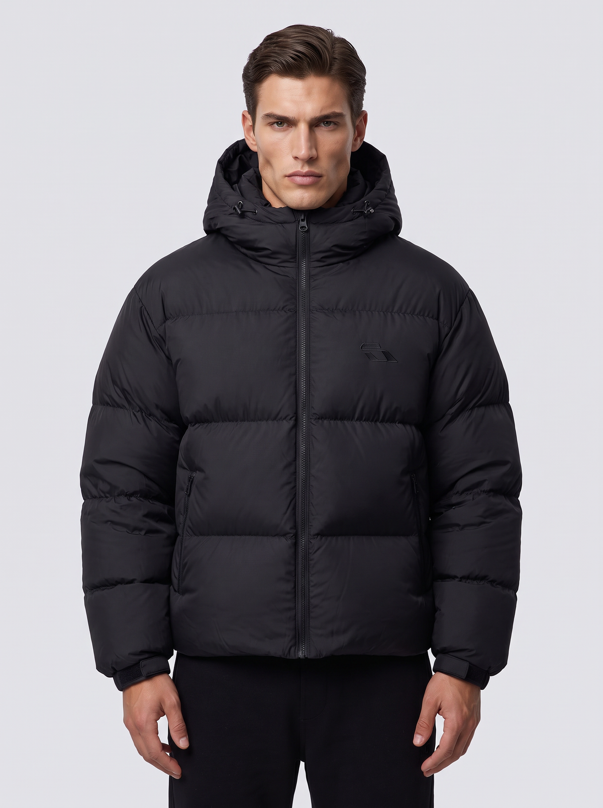 SOULTIES STUDIO® Balaclava Puffer Jacket — Black