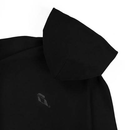 SOULTIES STUDIO® Balaclava Zip Hoodie — All Black