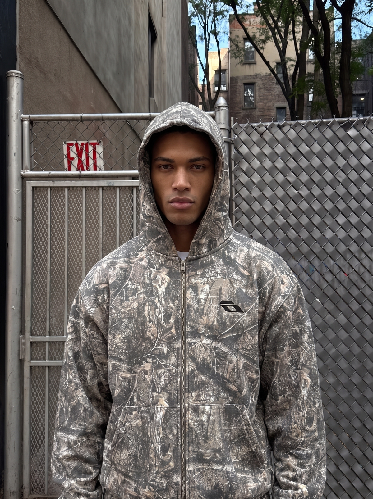 SOULTIES STUDIO® Balaclava Zip Hoodie — Camo