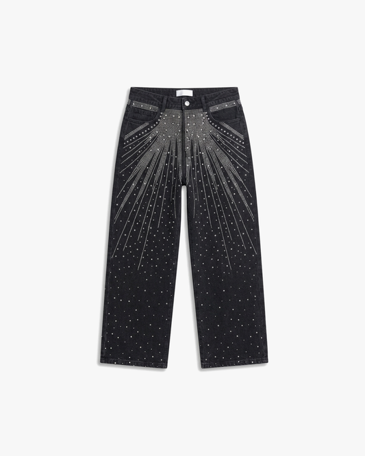 Starfield Rhinestone Denim Phantom Black
